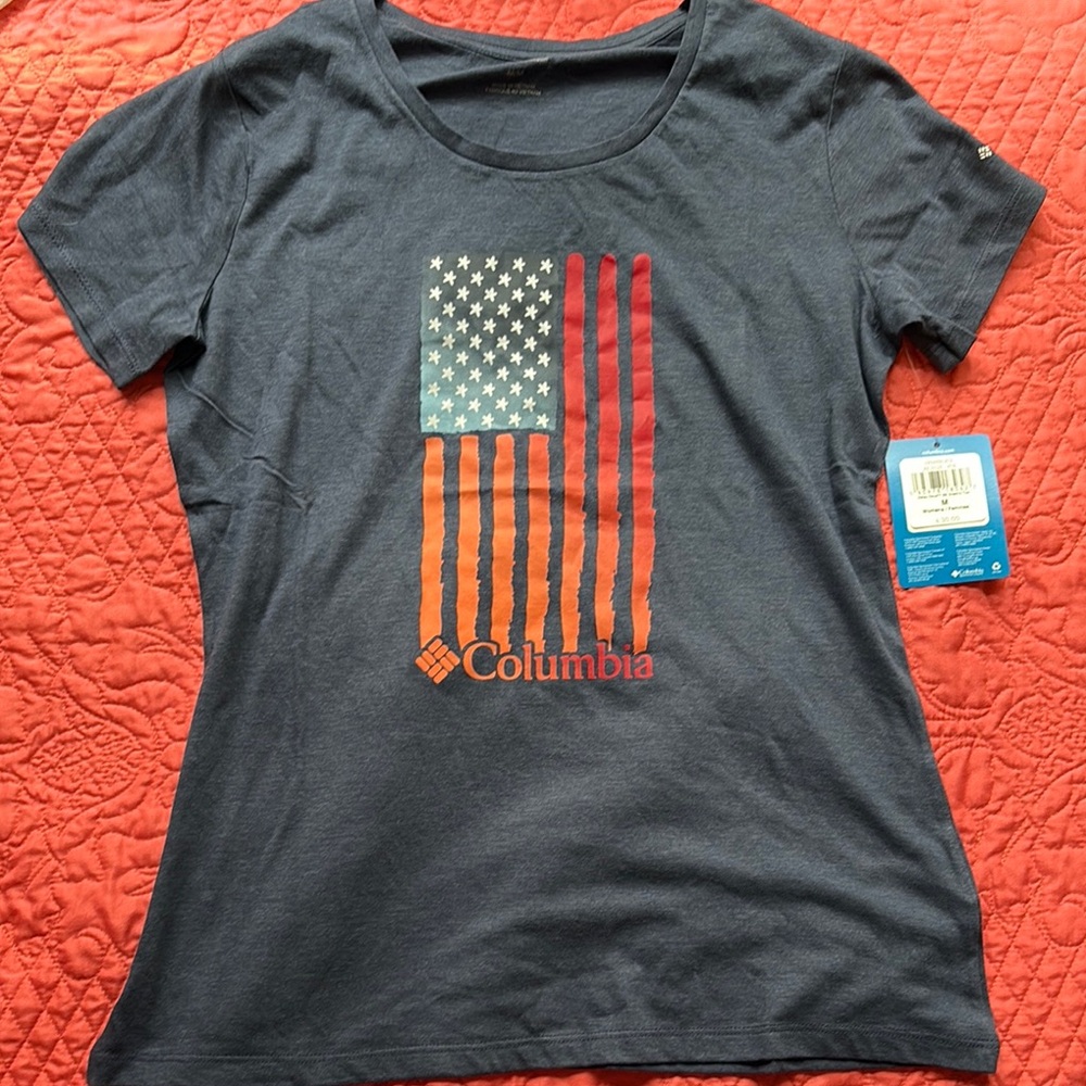 Columbia Gray Graphic Short Sleeve Tee